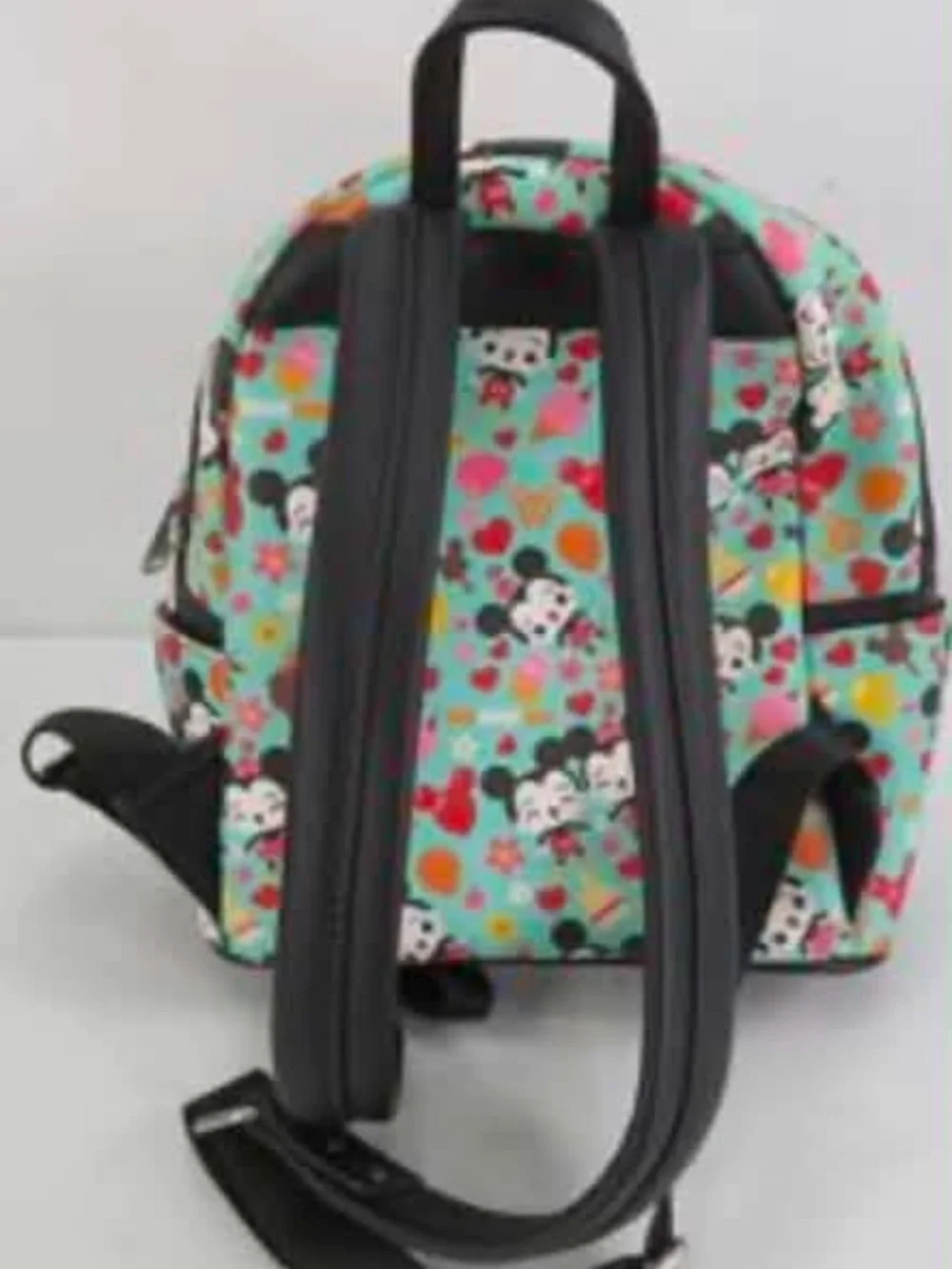 Kids Mini Backpack with Blue Mickey Pattern - Unbranded